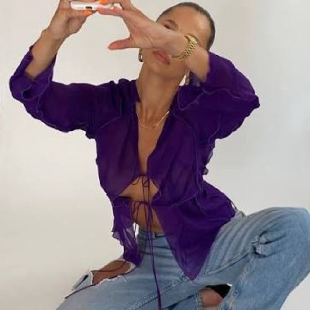 Rat & Boa Aphrodite top/blouse, purple